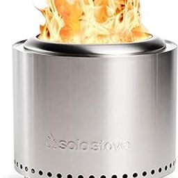 Solo Stove Ranger 2.0 with Stand, Smokeless Fire Pit | Wood Burning Fireplaces with Removable Ash Pan, Portable Outdoor Firepit - Ideal for Camping, Stainless Steel, H: 15.25 in x Dia: 15 in, 16.5 lbs-image-9