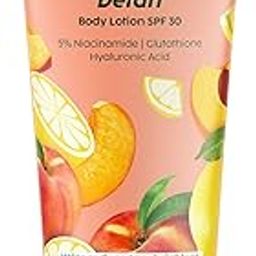 PLIX THE PLANT FIX Peaches & Lemon Detan Body Lotion with 5% Niacinamide | 150ml | Reduce Tan, Brighten & Hydrate Skin | Non - Sticky | For Men & Women | Paraben Free-picture-5