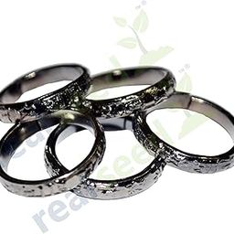 REAL SEED Shani Dosha Niwaran Black Horse Shoe Iron Ring, Shani Chhalla (Kale Ghode Ki Naal Ki Ring) Set of 5 Adjustable Ring Combo Pack-image-49