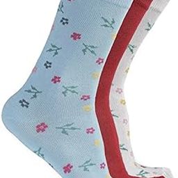 Set of 3 Calf Length Socks For Women-picture-26