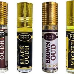 FEF ATTAR PACK OF 6 ML X 4 PCS = 1 BOX (WHITE OUD + BLACK + BROWN + MAGNET) PACK OF 4 PCS FOR MAN AND WOMEN-image-70