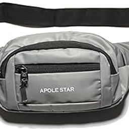 APOLESTAR Waist Bag for Men and Women - Fanny Pack Chest Pouch for Boys and Girls (Gray)-image-93