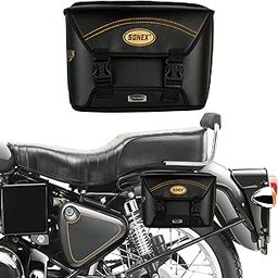 Autofy Sonex Tycoon Universal Side Bag with Two Plastic Locks for All Bikes (Black)-25