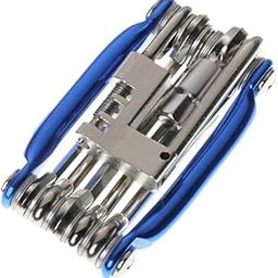 RESHNE 11 in 1 Road Bike Bicycle Repair Multi Tools Mountain Bike Cycling Kit Set (Blue) Carbon Steel 11 In 1 Cycle Tool Kit Multi Purpose Mountain Bike cycle Repair Tool Kit Allen Key Spoke Wrench-14
