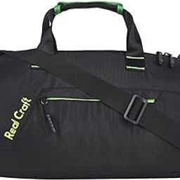REALCRAFT Polyester Duffle/Gym Bag (17" x 9.5") - Versatile Sports and Travel Bag for Men & Women - Durable Material, Stylish Design, Abundant Storage, Crossfit-Inspired (Black)-image-24