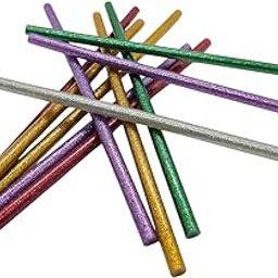 Mini Glitter Multi-Colour Glue Stick, Strong Adhesive, Strong Power Best for Decoration, Art & Craft Works, 189mm Length, 7mm Diameter, Pack of 12-image-61