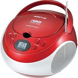 NAXA Electronics Portable MP3/CD Player with AM/FM Stereo Radio (Red)-image-24