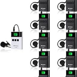Retekess TT122 Tourist Guide System, Translation Devices for Church, 500 Feet 36 Channels, Wireless Audio Transmission System for School, Factory, Training (1 Transmitter-image-39