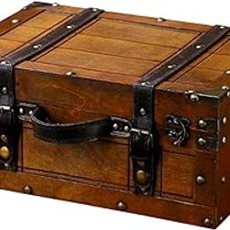 bnf® Old Fashioned Wood Storage Box Suitcase Elegant Multipurpose with Hinged Lid 34.3x24.2x15.3cm|Travel | Vintage Luggage & Travel Accs| Vintage Luggage & Travel Accs-picture-22