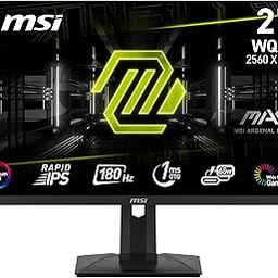 MSI MAG 274QRF QD E2 27 Inch 2K WQHD Gaming Monitor - 2560 x 1440 Rapid IPS Quantum Dot Panel, 180 Hz / 1ms, 98% DCI-P3 Colour Gamut, DisplayHDR 400 - DP 1.4a, HDMI 2.0b, USB Type-C 65W-26