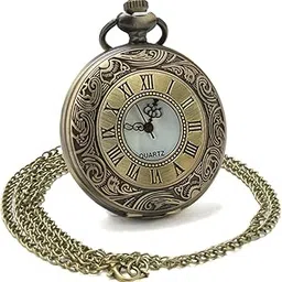 nhcdfa Pocket Watch Vintage, Pocket Watch, Pocket Watches for Man with Chain Unique Vintage Watch Retro Gift for Christmas, Graduation, Birthday and Retro Style Enthusiast-picture-8
