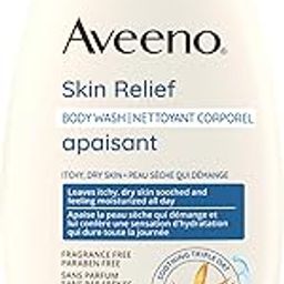 Aveeno Skin Relief Fragrance-Free Body Wash with Oat to Soothe Dry Itchy Skin, Gentle, Soap-Free & Dye-Free for Sensitive Skin, 12 fl. oz-image-49