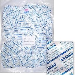(150 Packs) 100 CC Premium Oxygen Absorbers - ISO 9001 Certified Facility Manufactured(1 Bag of 150 Packets)-picture-16