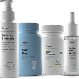 Traya Growth Kit | Ras, Vitamins, Recap Serum, Defence Shampoo With Biotin, Vitamin B3, Bhringraj, Ashwagandha, Redensyl, & Procapil | Strong and Healthy Hair, 480 Grams-image-40