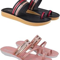 Extra Soft Classic Casual wear with Flexibility Technology Flat Combo for Women's/Girl's(6144+1944)()-image-91