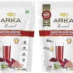 Arka All Natural 2 Pk Digestion Booster Caffeine Free health & Nutrition Hydration Powdered Drink Mix - 215g Each-11