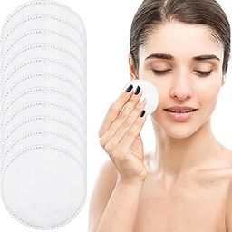 Cotton Rounds Makeup Remover Pads, 3 Layers Soft Compressed, Natural Makeup Remover Pad Set, Cotton Pads for Face Cleansing, Applying Facial Toner 100pcs-14