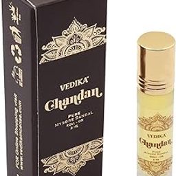 Vedika Chandan (Pure Mysore Sandal) Attar Concentrated Perfume - 8 ml-picture-31