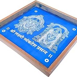 Anciently Sri Lakshmi Venkateshwara Rangoli Stencil Wooden, Rangoli Sacha Wooden, 1 Piece (10x10 Inches)-image-81