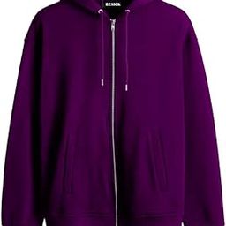 Plain Winter Wear Cotton Oversized Baggy Drop Shoulder Hooded Neck Zip Up Zipper for Men and Women-image-94