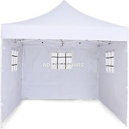 Invezo Gazebo Tent/Outdoor Tent 10 x 10 ft (24 kgs, White) with 3 Netted Side CoversCanopy Tent/Portable & Foldable - 2 mins Installation-image-56