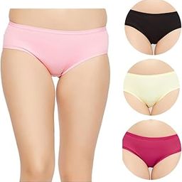 Solid Pack of 3 Pure Cotton Panty for Women | Soft Cotton Underwear for Women Daily Use | (Colors and Prints May Vary)- ALI-picture-12