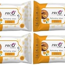 PRC Herbal Wet & Facial Wipes (Vitamin C & Ubtan) - 4 Packs for Deep Cleansing & Radiant Skin-image-51