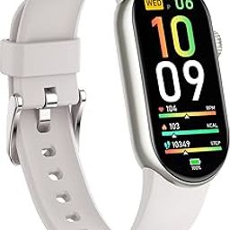 FITVII Ole Fitness Tracker, 1.6'' AMOLED Fitness Watch with 24/7 Heart Rate and Blood Pressure Monitor, Blood Oxygen Sleep Tracking Step Calorie Counter IP68 Waterproof Activity Tracker for Women Men-9
