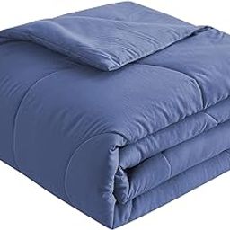 Skin Comforter, Double for Summer, Washable, Summer Comforter, Summer Comforter, Cooling Countermeasures, Melts, Softness, Antibacterial, Odor Resistant (Blue, Double, 70.9 x 78.7 inches (180 x 200-image-6