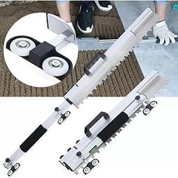 NIKTION Tile Tools Square Notch Trowel Wall Tile Trowel Masonry Hand Tile Trowel with Spirit Level and Casters Double Handle Foldable Notched Trowel-image-98