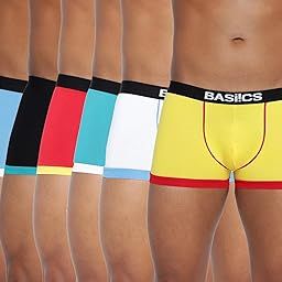 BASIICS Bold Micro Sport Trunks for Men Innerwear | Trunk Underwear for Men (Pack of 6)-image-0