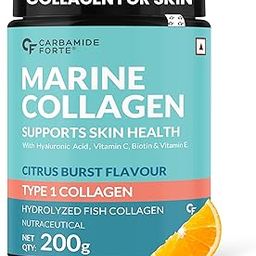 Carbamide Forte Marine Collagen Supplements for Skin & Hair | Marine Collagen Powder for Women & Men | Marine Collagen Supplements for Skin & Bone Health Support - Hydrolyzed Marine Collagen Peptides - 200g-13