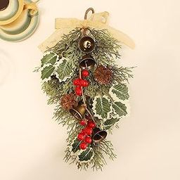 MERISHOPP Front Door Swag Wedding Arch Housewarming Backdrop Christmas Teardrop Wreath| Artificial Flower Bouquet | Floral Décor for Home-18