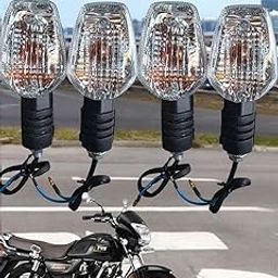 BIKEBLOOM Motorcycle Indicator Lights for T.V.S Radeon – Set of 4 Turn Signal Blinkers-1