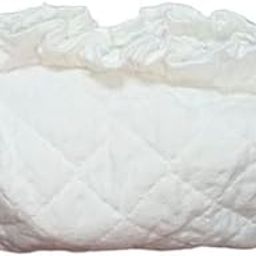 Quilted Cosmetics Storage Pouch, White Makeup Organiser Bag (a)-image-43