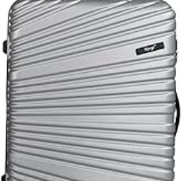 Travel Trolley Bag - ABS, Color- Silver | Lightweight Luggage Suitcase for Travel | Durable Travel Bag with 4 Spinner Wheels & Handle (Large)-image-16