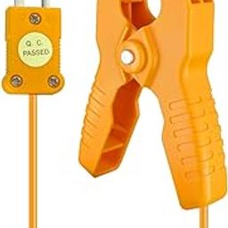 ZIBOO ATTPC3 Pipe Clamp K-Type Thermocouple Adapter,Pipe Temperature Clamp for HVAC/Multimeter, Temperature Sensor Probes Measures -40~392℉(-40~200℃) Compatible with Klein Tools-image-96