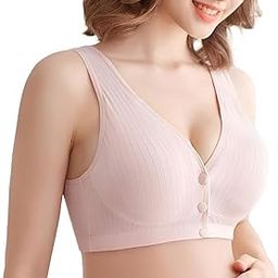 Women Cotton Maternity Full Cup Non Padded Wire Free Leakproof Sleep Nursing Feeding Bra (Pink_36) (Pack of 1)-image-81
