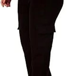 Women's Regular Fit Trending and Stylish Four Pockets Cargo Lower for Girl’s and Women’s Cargo Pants with Drawstring_Black-picture-19