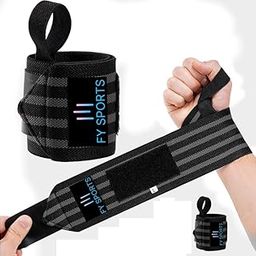 FY Sports Wrist Supporter for Gym - Adjustable Wrist Band with Thumb Loop Straps for Men and Women - Hand Grip and Wrist Support Sports Straps for Gym and Weightlifting (Grey)-picture-12