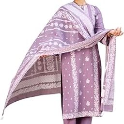 Women Cotton Woven Design Unstitched Dress Material With Dupatta(SOHA)-picture-41