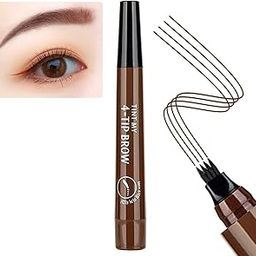Eyebrow Pen with a 4 Micro-Fork Tip Creates Flawless Natural Looking Brows, Based on Clear Eyebrow Microblading Pen Waterproof, Long-Lasting, Sweat (Eyebrow Pen Brown)-47