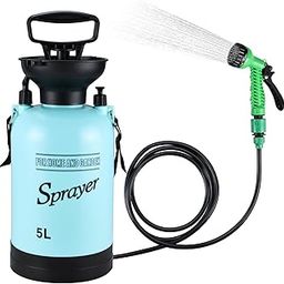 Finderomend 1.3 Gallon Portable Shower for Camping with 7 Spray Modes, Hand Press Camping Shower with Removable Hose and Shower Head,5L-image-56