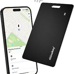 Smartcard by Rhinokey® - Wallet Tracker Card Rechargeable 1.8mm Thin Apple Find My (iOS Only) Airtag IP68 Waterproof Item Finder with Key Chain Hole for Luggage, Tags, Passport Bluetooth-20