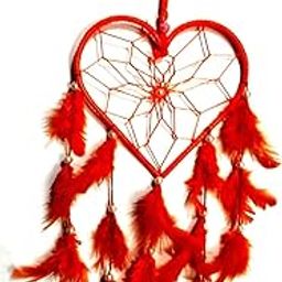 SoilMade Red Heart Shape Dream Catcher Shape Size Approx 12 CM-16