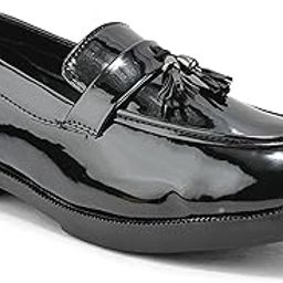 Men's Black Patent Leather Tassel Loafers – Premium Slip-On Dress Shoes for Formal & Casual Wear – Complimentary Shoe Bag, Shoe Horn & Shine Kit-image-32