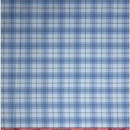 SIYARAM'S Pure Cotton Blue Coloured Checkered Unstitched Shirt Fabric - 1.6 Meters / VV6474-image-29