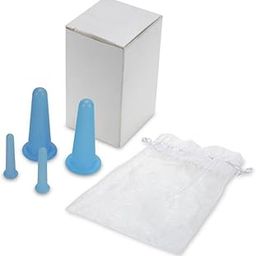 ZIBUYU® 4Pcs Facial Cupping Kit, Silicone Facial Cups, Gentle Gua Sha Cups for Face, Neck, 2 Sizes Facial Cups for Lymphatic Drainage, Contouring, Reducing Puffiness, Blue-image-17