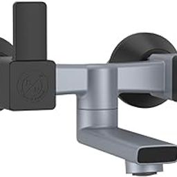 RN PTMT Superior Plastic Faucet Wall Mixer, Non Telephonic Water Tap for Bathroom | Bathroom Wall Mixer Tap for Hot & Cold Water (Metallic-Grey-Black-Dual)_RNVIR09B17 | 20mm(3/4") Cartridge-picture-27