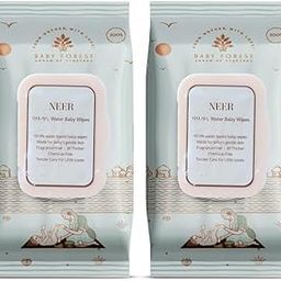 Baby Forest Neer 99.9% Water Baby Wipes- Pack of 2 | Ideal for 0 Plus Months | No Added Fragrance | Cruelty-Free | Plant-Based Formulations | Pack of 2 Wipes | Dermatologically Tested-image-77